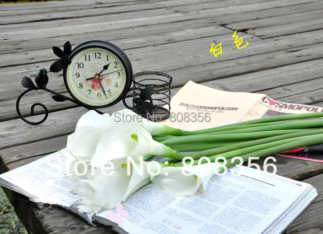 12 шт. искусственные цветы настоящие на ощупь искусственная кожа