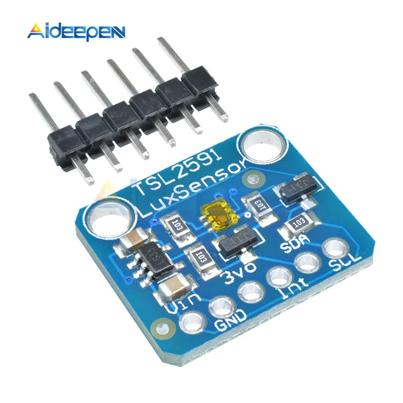 

TSL2591 Digital Optical Light Sensor Module DC 3.3V-5V I2C IIC 7-Bit High Dynamic Range Infrared Diodes Detect For Arduino