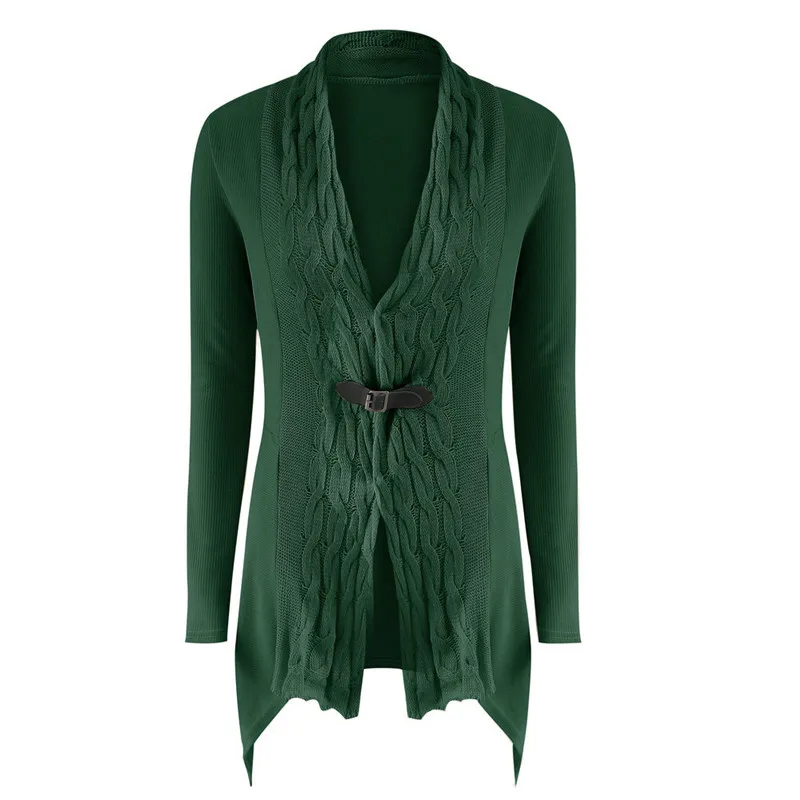 yashangyi Knitted Cardigans Women Coat Autumn Long Sleeve Slim Sweater Female Poncho Sashes Crochet Cardigan Jacket Pull Femme |