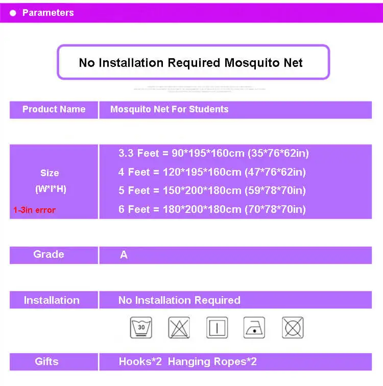 LeRadore кровать с сеткой от насекомых для общежития москитная сетка студентов не