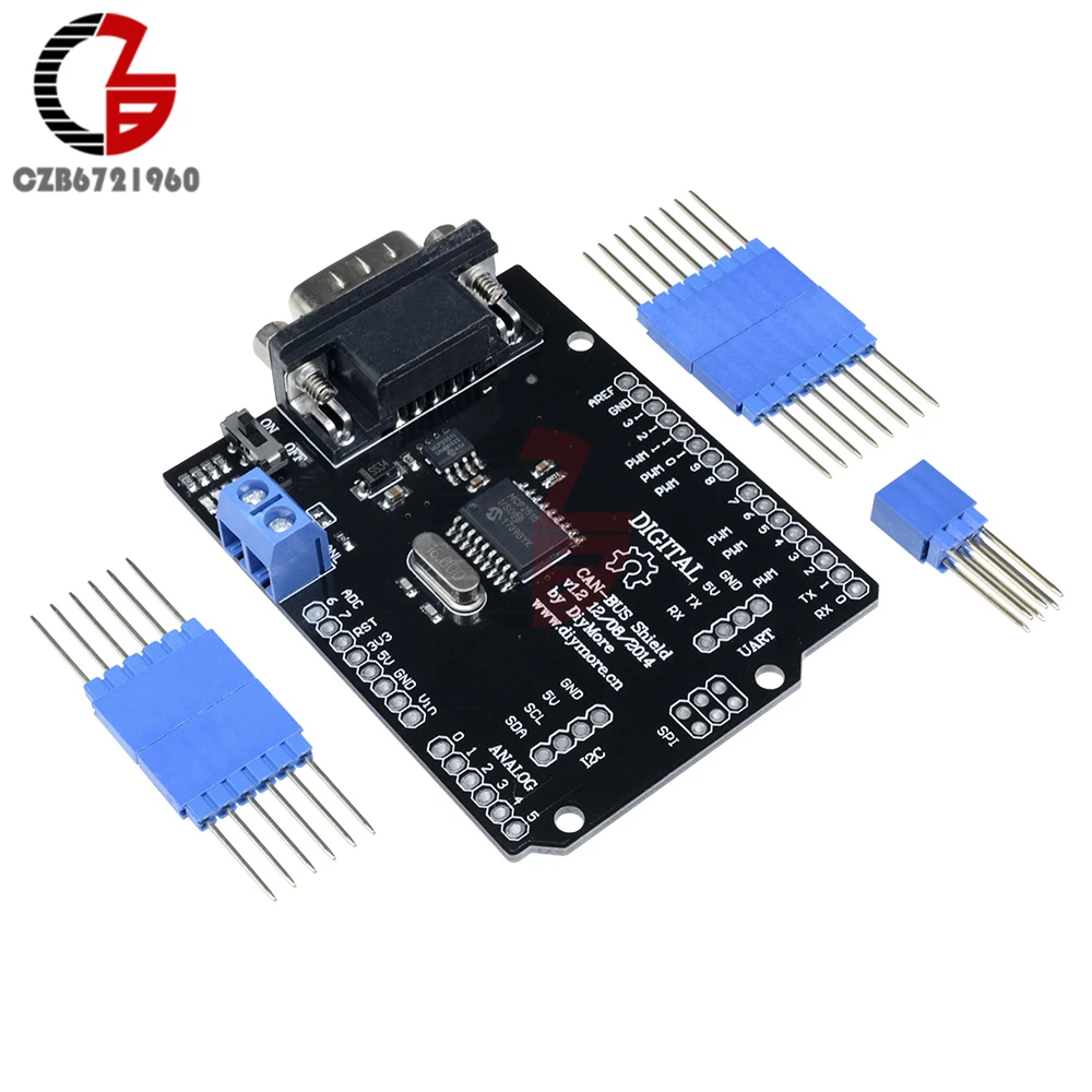 Плата защиты шины CAN MCP2515 5 12 В постоянного тока интерфейс SPI 9 контактов