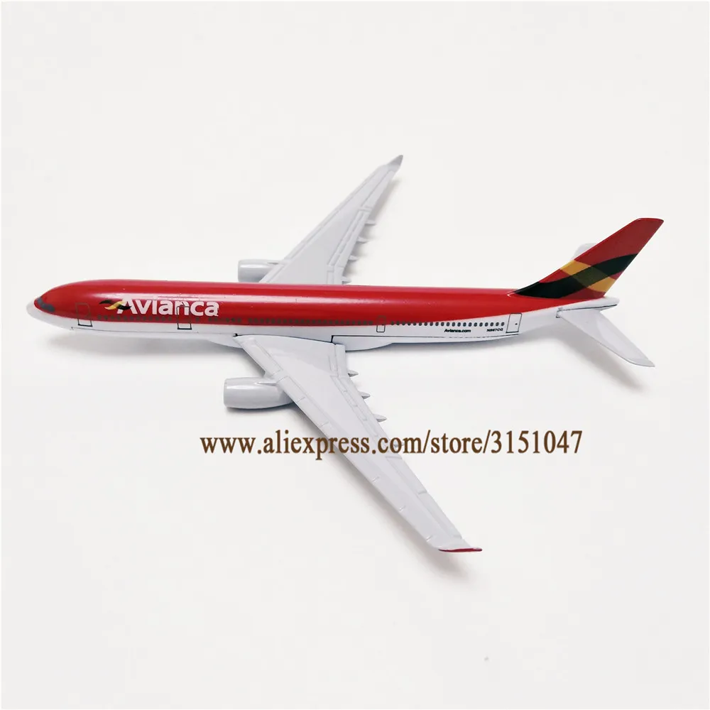 Воздушный AVIANCA A330 Аэробус 330 авиакомпаний модель самолета Колумбии дыхательные