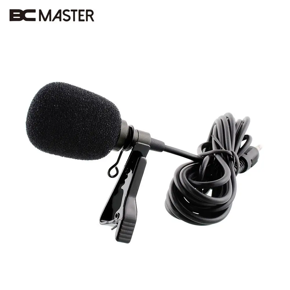 Портативный мини микрофон BCMaster внешний нагрудный петличный на клипсе для записи