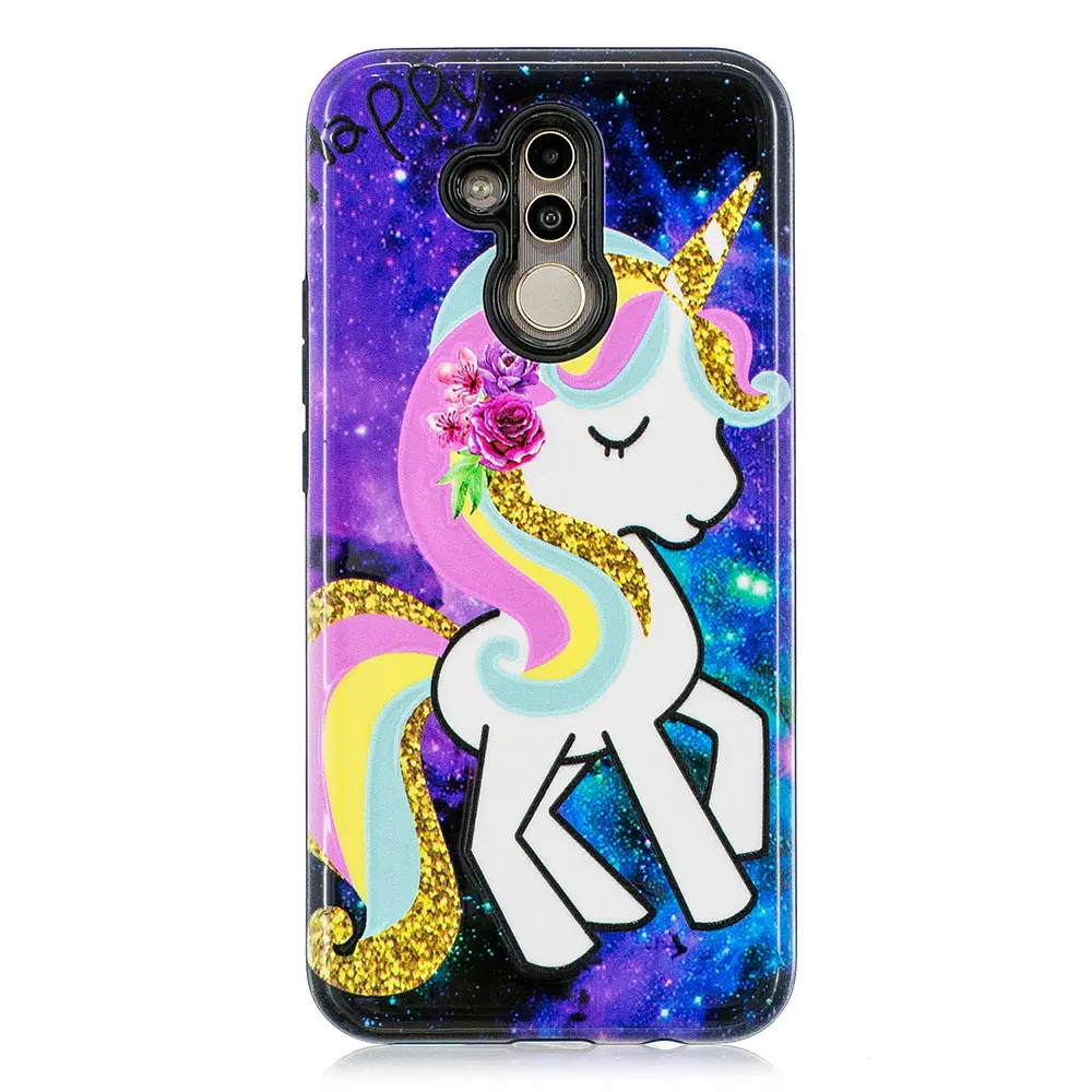 IDOOLS чехол для huawei Коврики 20 Lite P20 P10 мультфильм чехол-крышка с узорами телефон