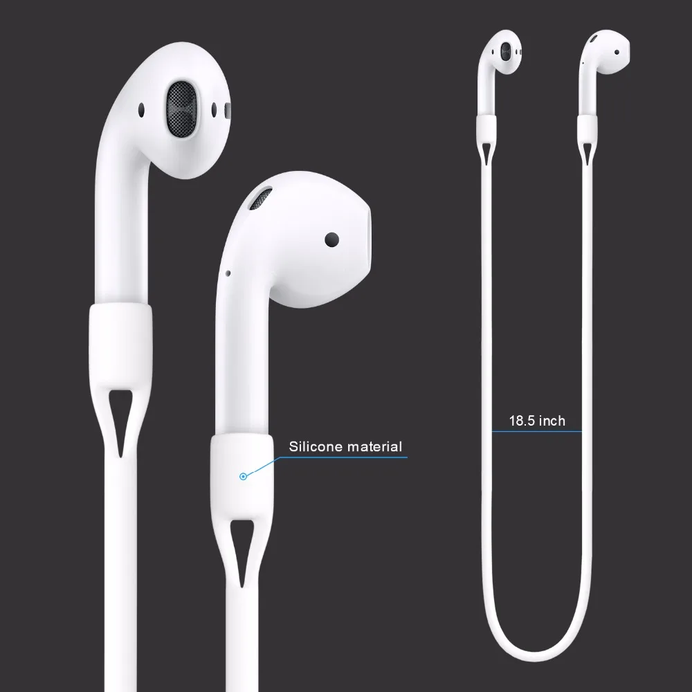 Легкий красочный чехол на ремешке силиконовый кабель для Apple Airpods | Электроника