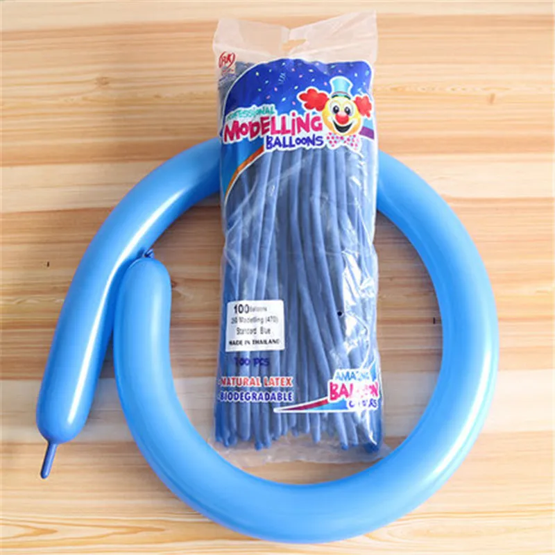 blue 20 шт./лот милые DIY Магии длинные воздушные шары для моделирования на день рождения Свадебная вечеринка латекс Twist шары BK Таиланд высокое качественный воздушный шар - Цвет: blue