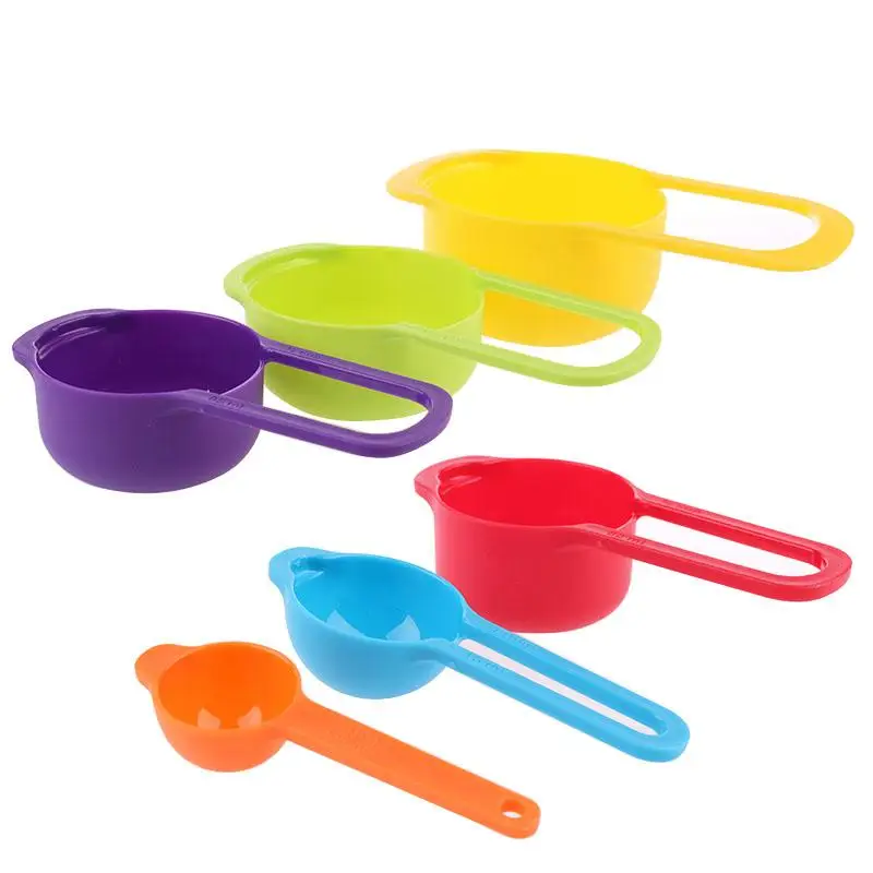 6 шт./компл. Профессиональные Красочные Мерные Ложки Набор Кухня Инструмент