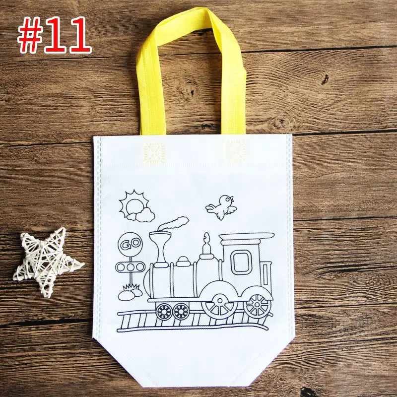 style 11 Забавные детские игрушки для рисования, детские игрушки для рисования своими руками, цветные граффити, сумка ручной работы, игрушки для детей, обучающая сумка для рисования - Цвет: style 11