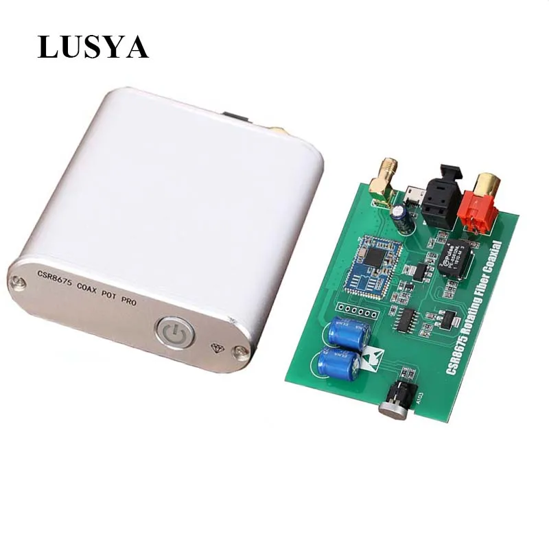 Lusya CSR8675 Беспроводная Bluetooth 5 0 плата приемника APTX HD коаксиальный Оптический