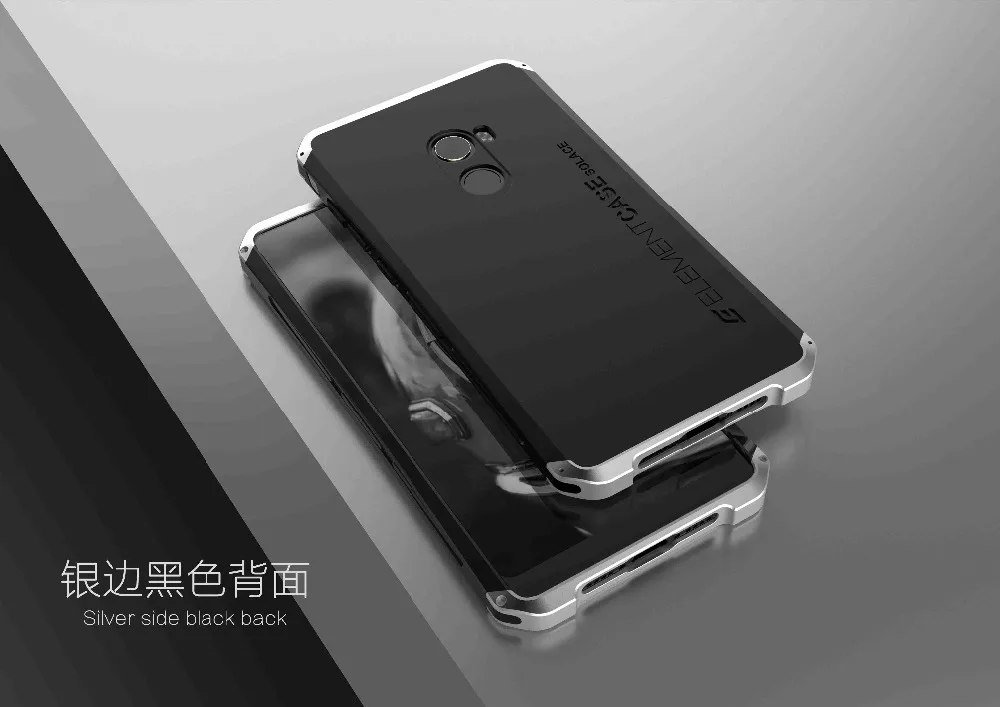 Для Xiaomi Mi Mix 2 Чехол с алюминиевой металлической рамкой и пластиковой задней крышкой для Xiaomi Mi Mix 2 Capa Fundas