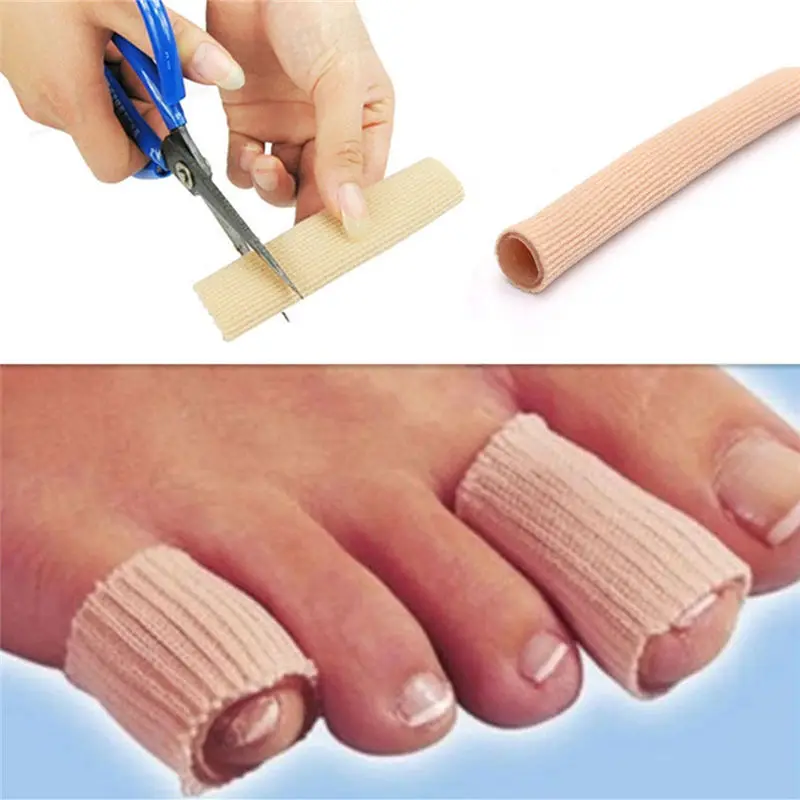 

15cm Fabric Gel Tube Bandage Calluses Protectors Foot Feet Pain Relief Guard for Feet Care insoles Cover Finger & Toe Separator