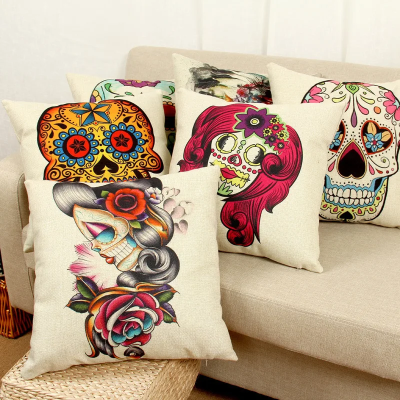 Новое поступление наволочки новые для кровати в стиле черепа | Дом и сад