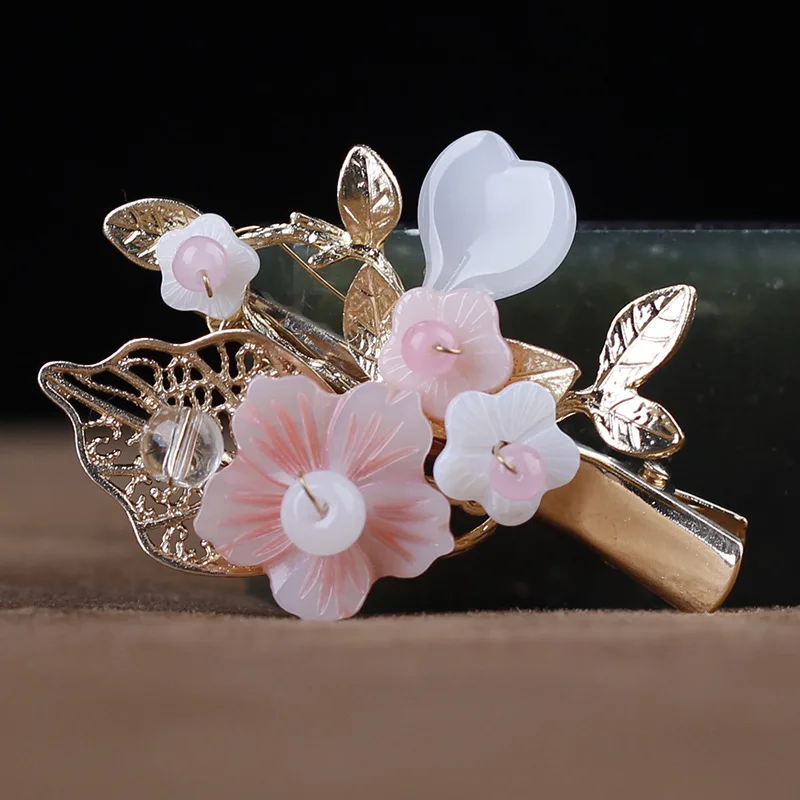 Модные Винтажные шпильки для волос из натурального авантюрина Красного камня в