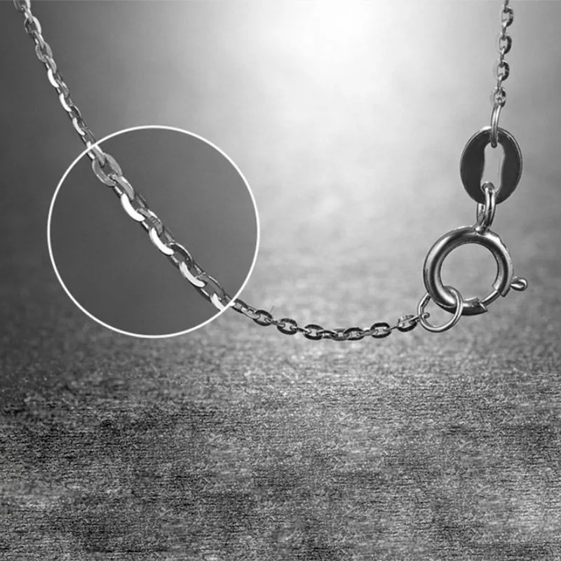 ANI 18 K желтое золото(AU750) цепочка ожерелье для женщин украшения для помолвки крест цепь для кулона 16 дюймов или 18 дюймов