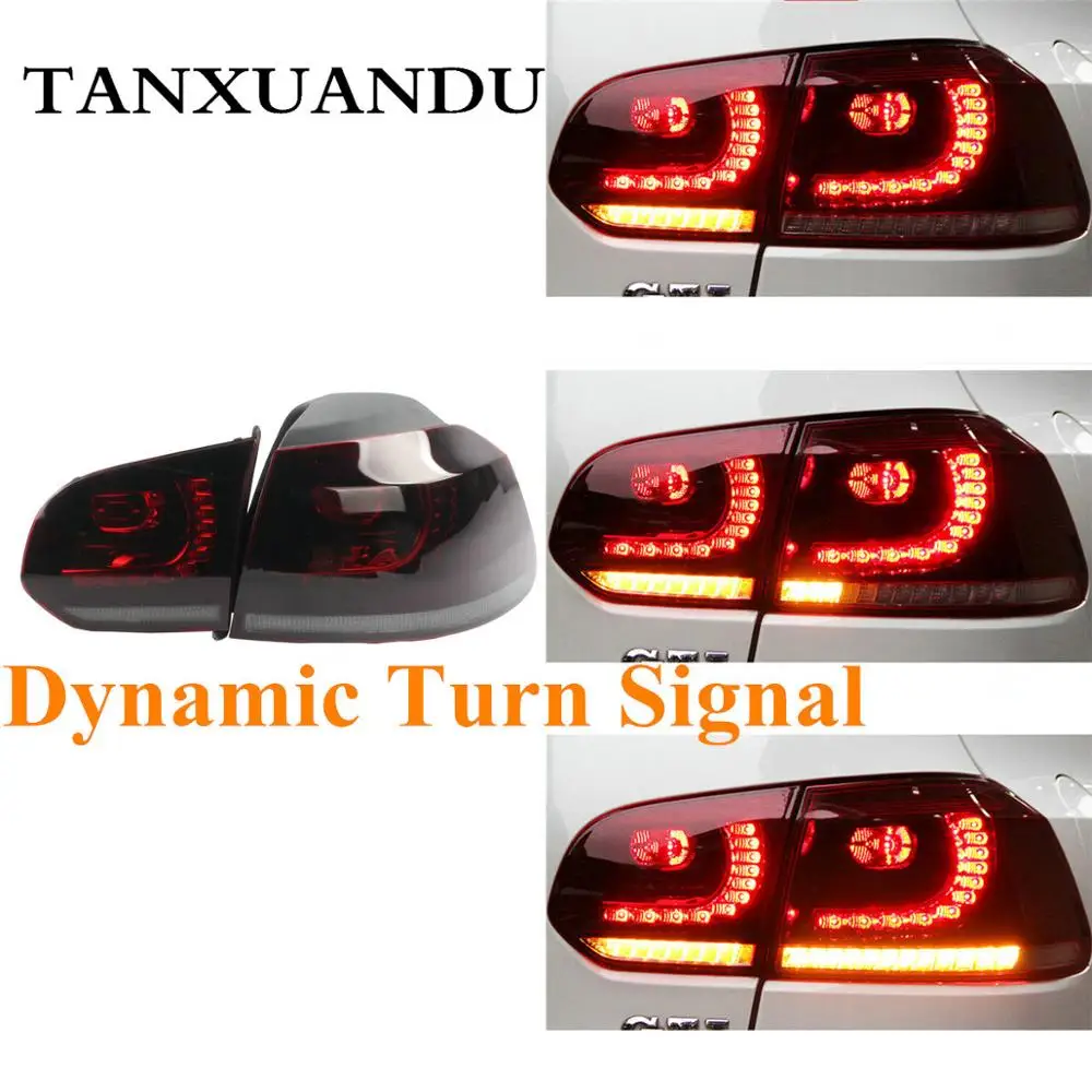 Динамический светодиодный фонарь Golf 6 R 1 комплект темно-красный световой