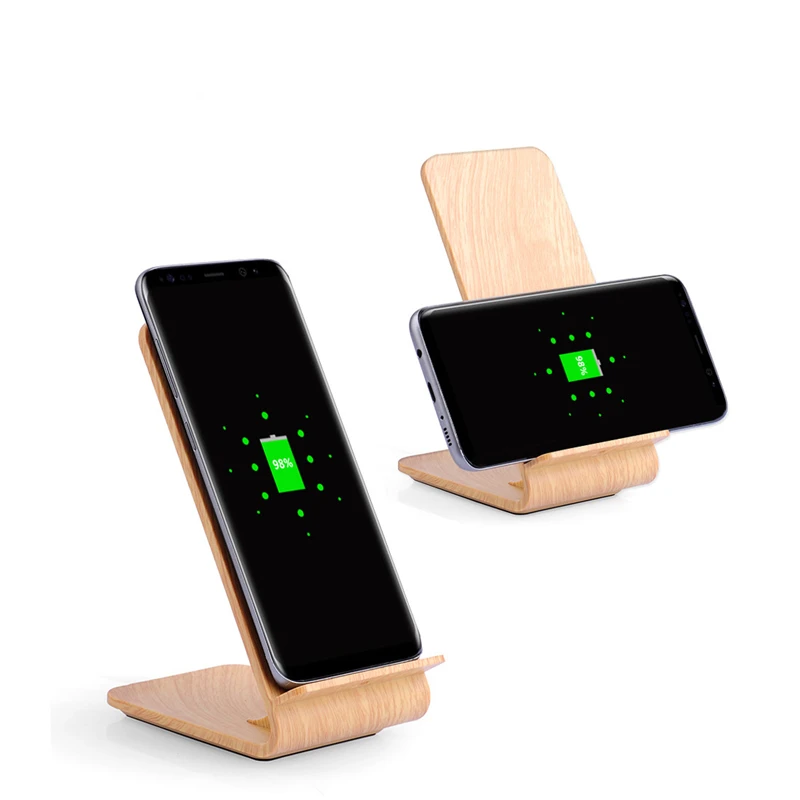 Waza Fast Wireless Charger Wooden For S6/S6 edge plus/S7/S7 edge/Note5/S8/S8 PLUS Or Other Built-in Qi Receiver Smart Phone | Мобильные