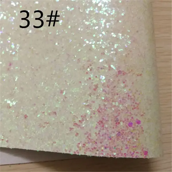 1 шт./7,6*12 дюймов синтетическая блестящая кожаная ткань для DIY аксессуары - Цвет: 33