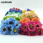 Искусственные шелковые розы, реалистичные на ощупь цветы, Маковый букет для свадебных украшений, венок сделай сам, аксессуары для рукоделия, 60 шт.лот