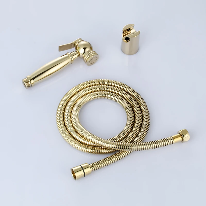 С 7/8*7/8*1/2 T adapter отводной Золотой латунный распылитель ручной Туалет золотой биде
