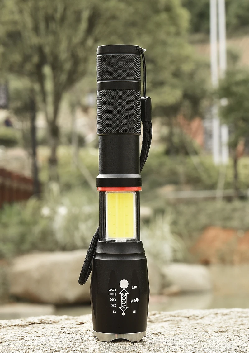 Z20 1005A CREE T6 светодиодный фонарик многофункциональный скрытый COB дизайн фонарик задний магнит дизайн 18650 батарея+ зарядное устройство+ подарок