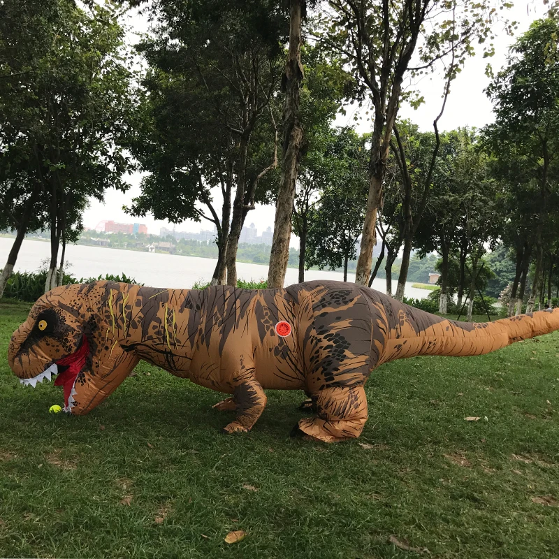 Пурим Взрослый мужской надувной костюм динозавра t rex для мальчика Косплей чудо