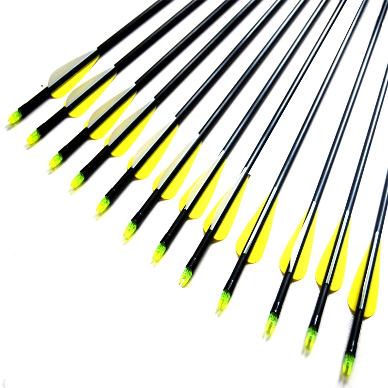 6 шт. Новый стекловолокна стрелы изогнутый и блочного Лука Охота стрельба из лука