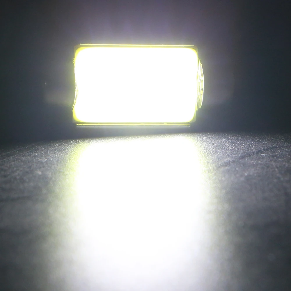 YM E Bright 100 шт. 36 мм C5W Led CAN шина COB 12 SMD безошибочные фестоны лампы для чтения