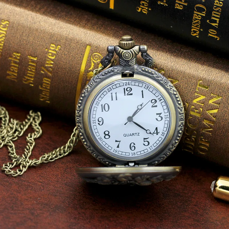 Дизайн дракона карманные часы для мужчин Relojes masculino relogio saati женские femininoUnique