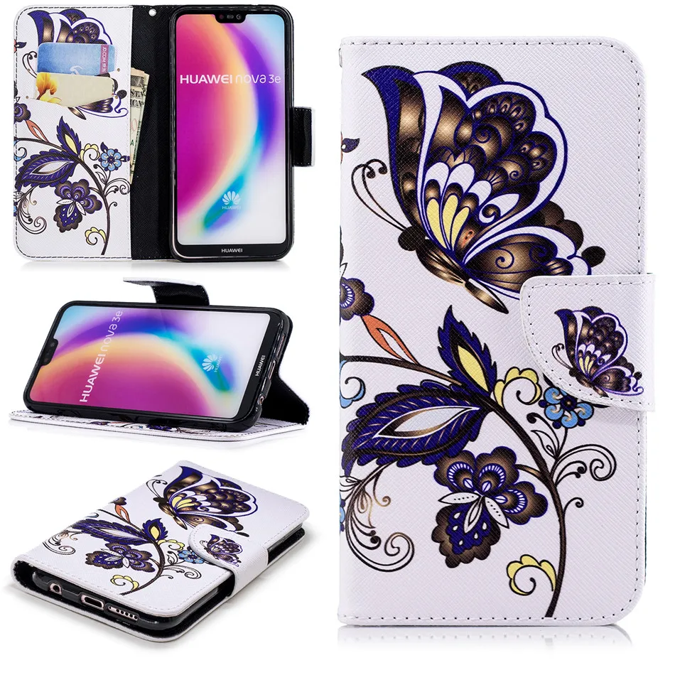 Высококачественный Роскошный чехол для huawei P Smart Plus P30 P20 P9 mate 10 Lite 20 Pro Y5 Y6 Y7 Y9 бизнес РЕТРО откидной Чехол P07Z