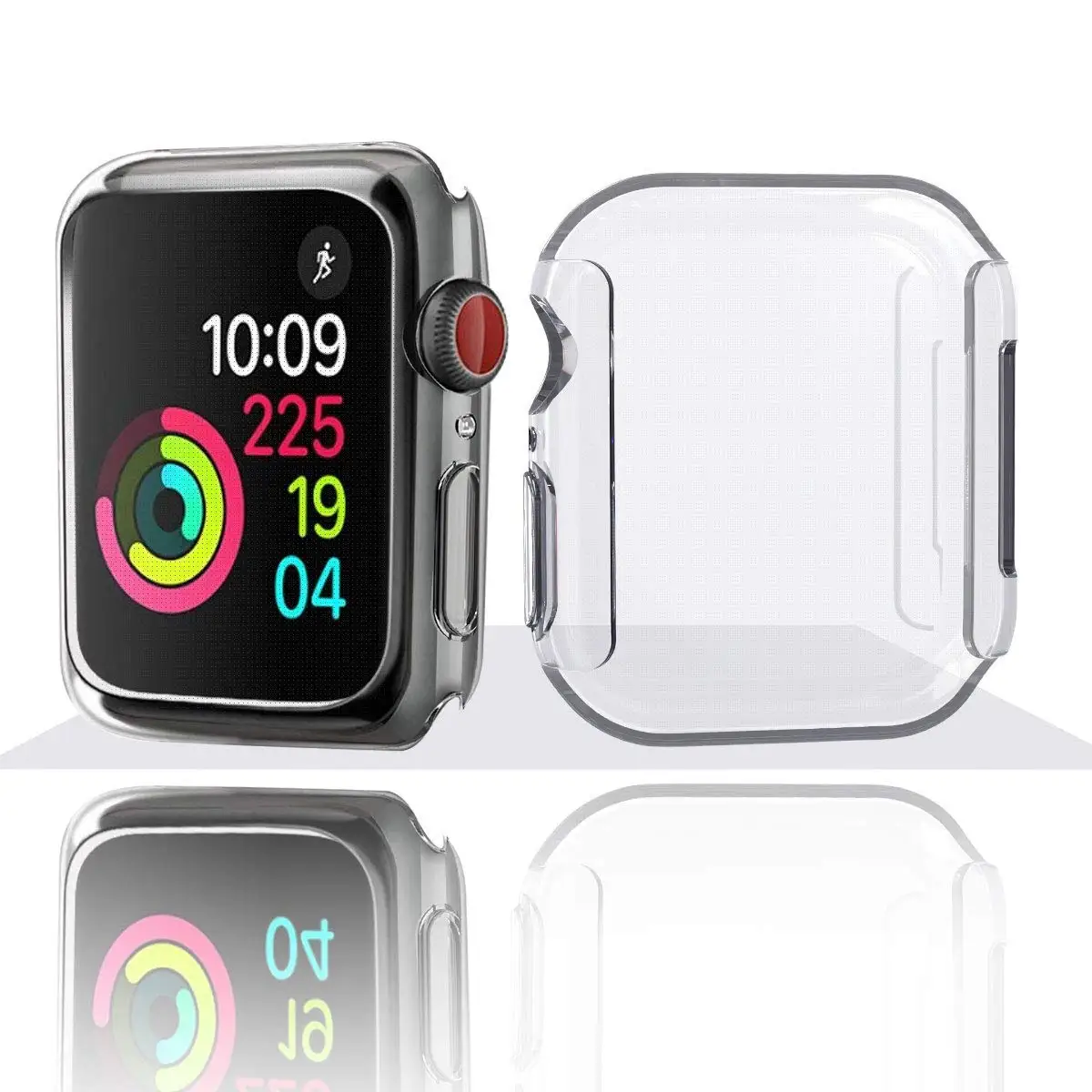 TPU прозрачный защитный чехол для часов Apple Watch 40 мм 44 мм серия 4, чехол для умных часов Apple Watch Series 5 44 мм 40 мм
