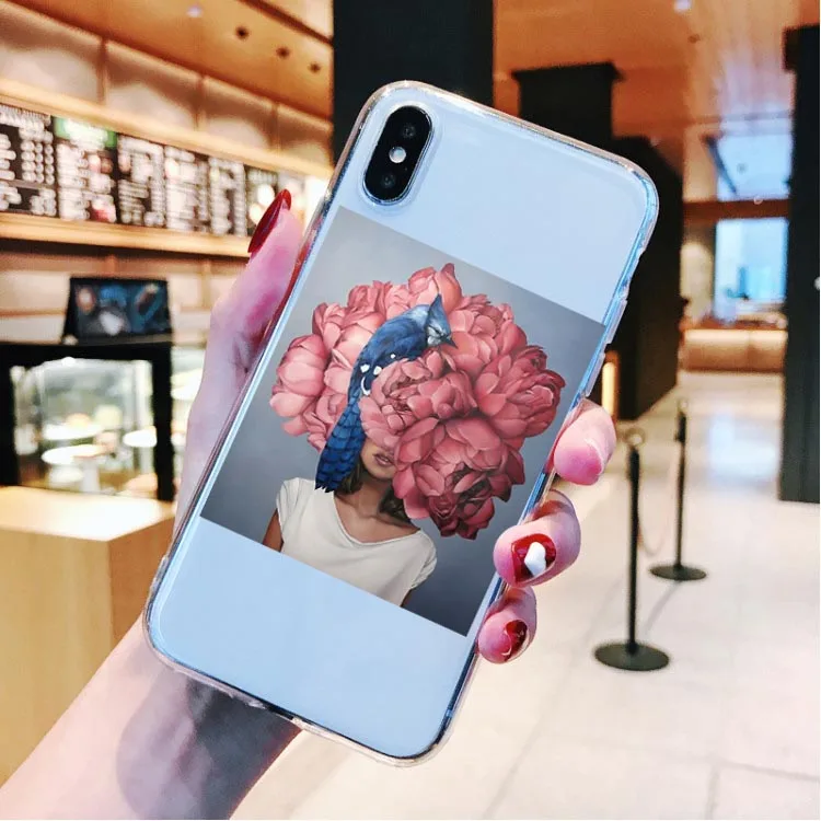 Модный эстетический сексуальный силиконовый чехол для iPhone X 5 5S SE 6 6splus 7 8 Plus XR XS