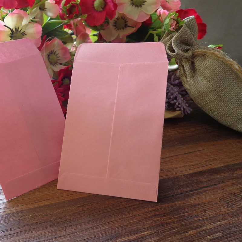 

20pcs LightPink Retro Blank Paper Envelopes Invitation Envelope Gift Card Stationery for Party Favor Paper Bag 7x10cm+1.5cm