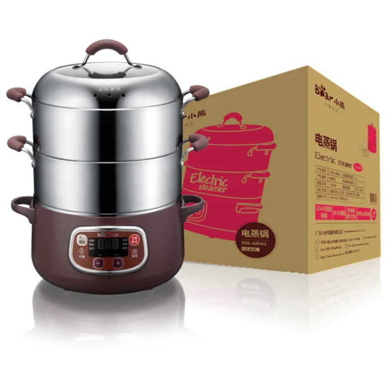 

DZG-A80A1 Double-layer Electric Steamer Multifunctional Stainless Steel Steamer Home Appointable Multifunction Breakfast Maker