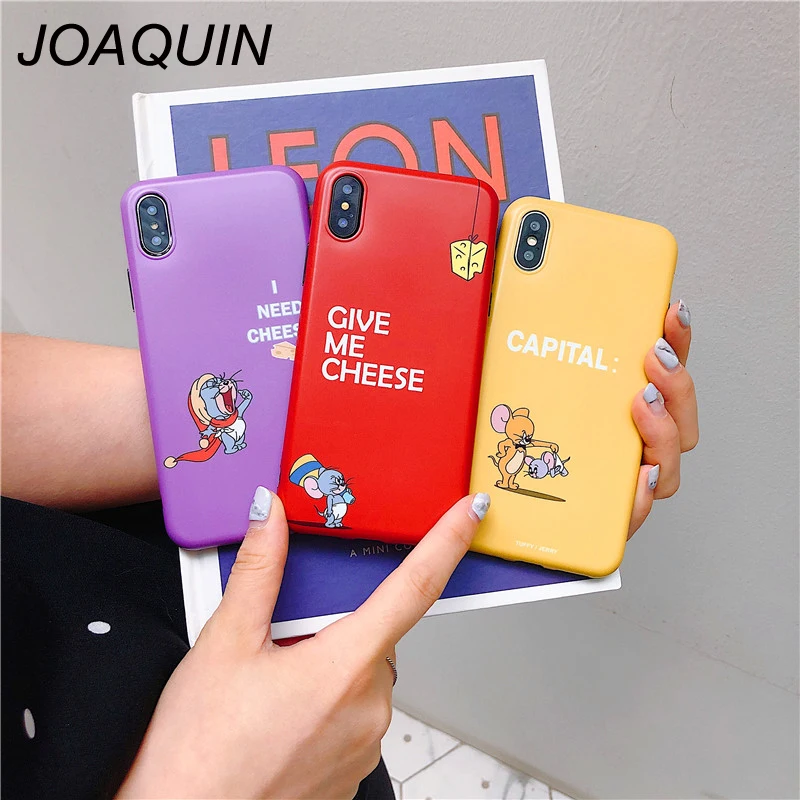 highest Funny Cartoon Tom Jerry Case for iPhone X XR Xs Max 8 7 6 6s Plus Ultra Thin Slim Fit Soft Cover Cases Coque |