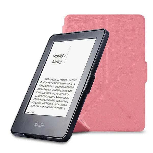 KPW BXJG PK Чехол-книжка для Amazon Kindle Paperwhite 1 2 3 оригами с магнитной подставкой pu кожаный чехол - Цвет: KPW BXJG PK