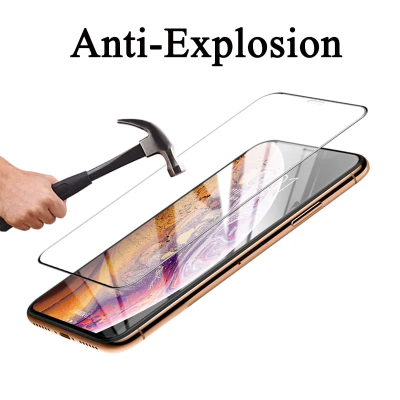 Бронированное Защитное стекло для Apple iPhone Xs Max Xr X закаленное защиты экрана пленка