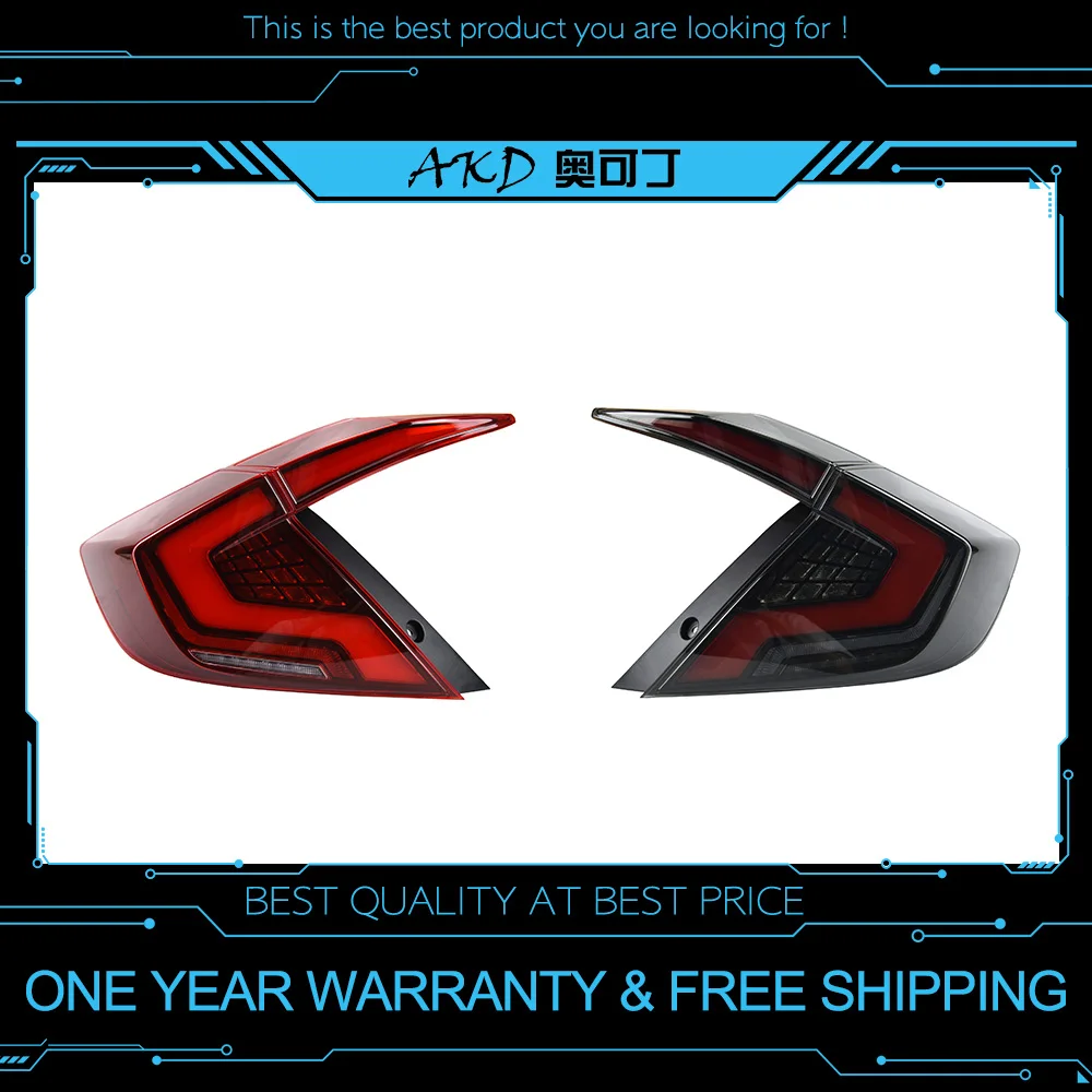 AKD автомобильные задние фонари для Honda Civic G10 задние фонари 10th Sedan 12V светодиодный задний фонарь для автомобиля задний фонарь