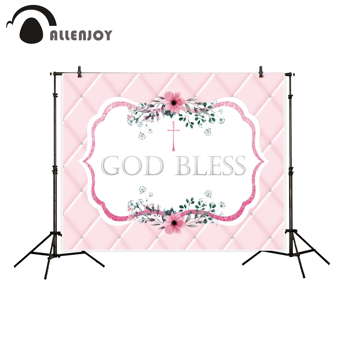 Фон для профессиональной фотосъемки Allenjoy с изображением розового изголовья
