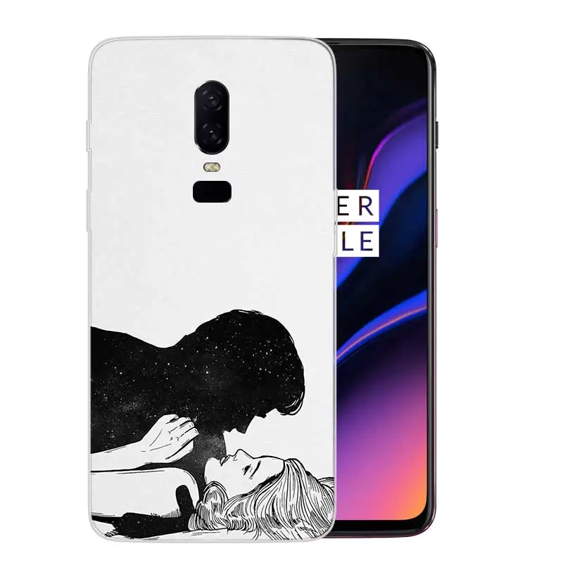 Роскошный мягкий силиконовый чехол для телефона OnePlus 5 5T 6T 6 с рисунком |