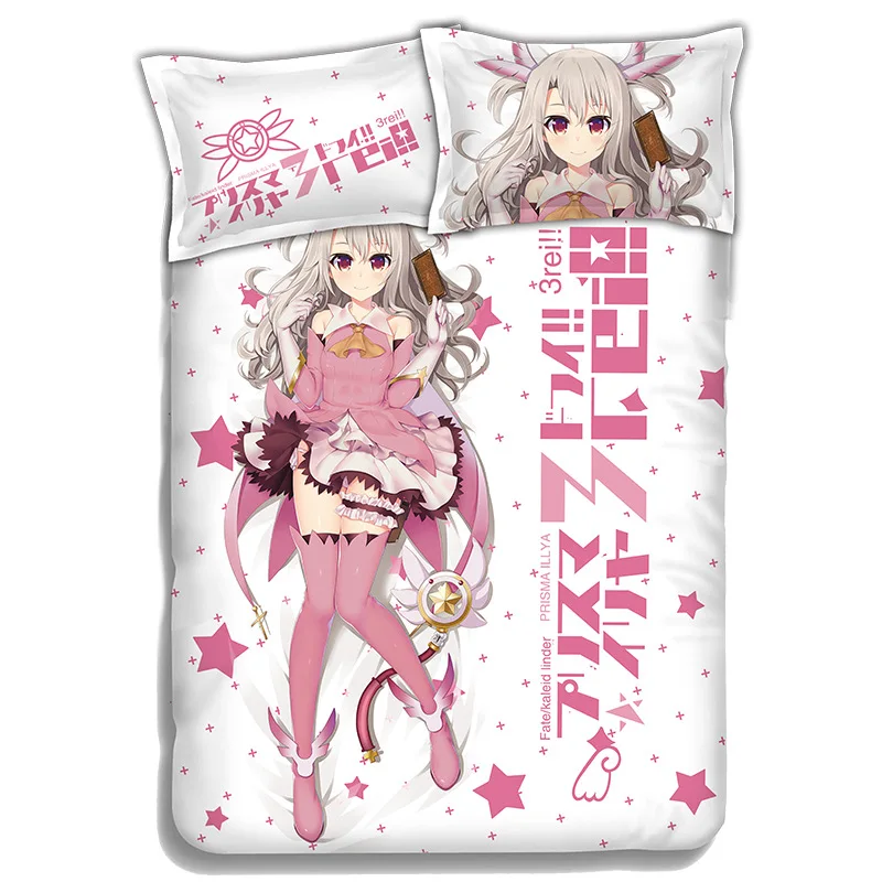 Fate/kaleid liner Illyasviel Von Einzbern Обувь для косплея Аниме принтом простыней или