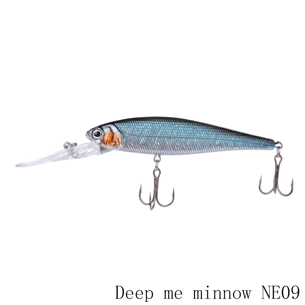 Deep me minnowNE09 Makebass 3,94 дюйма/0,59 унций рыболовные приманки Плавающий Гольян искусственная жесткая приманка бас форель воблеры рыболовные снасти внутренний стальной шар - Цвет: Deep me minnowNE09