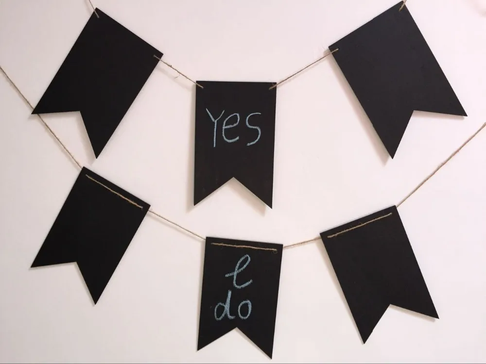 DIY пустая доска на день рождения подвесной флажок флаг баннерная для украшения