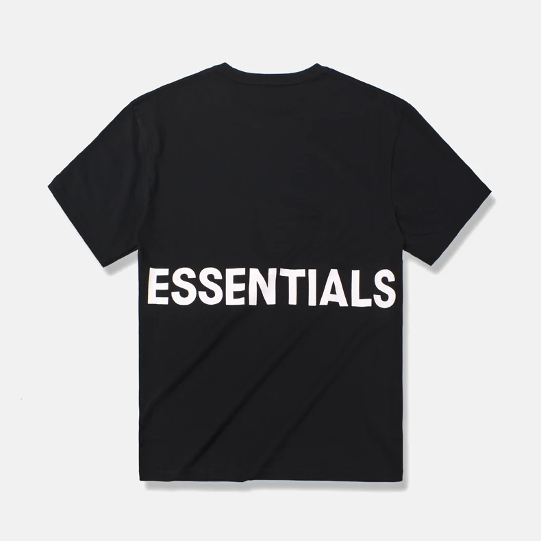 black QoolXCWear Мужская/женская футболка kanye west fog, свободная, ovesized, высокая, уличная, базовая, хип-хоп, хлопковая футболка, Топы, футболка - Цвет: black