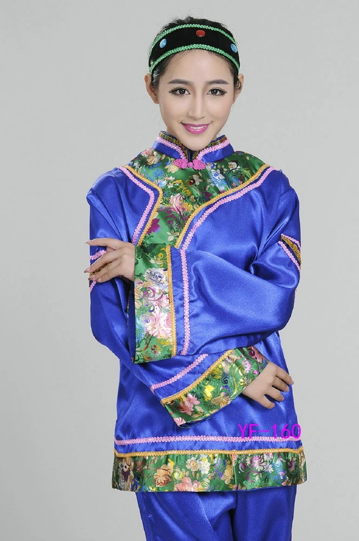 

Women Chinese Folk Cosplay Costume Chinese Traditional Dance Costume (Woman Matchmaker) Dramaturgic Costume Robe Costume 89