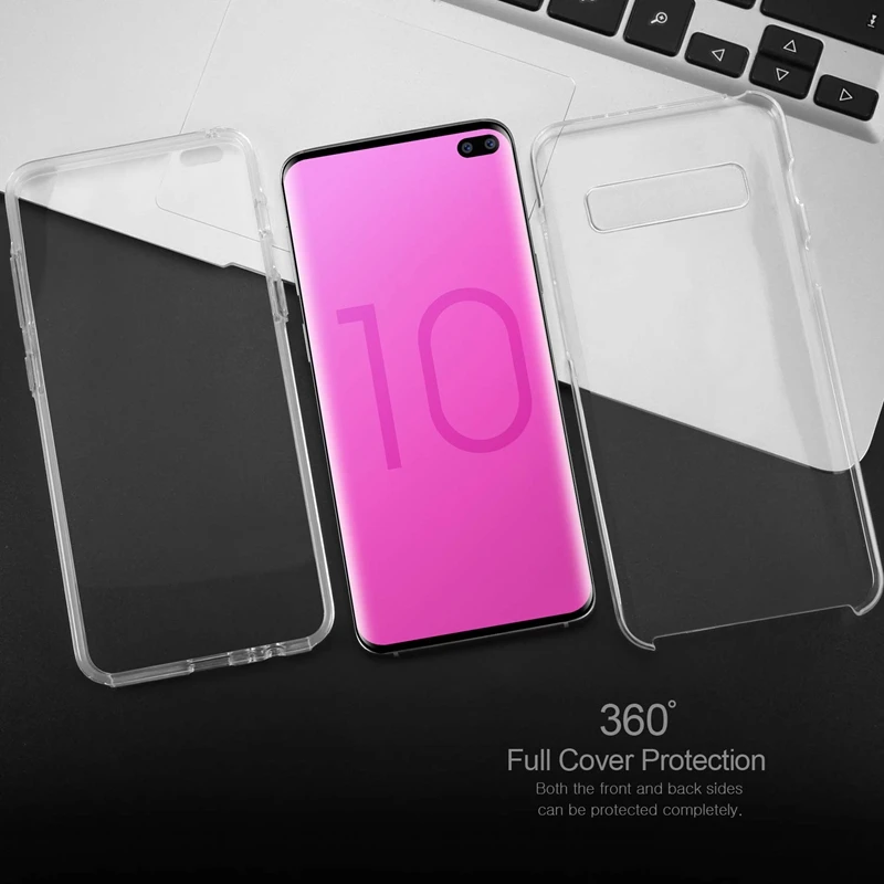 Мягкий чехол для всего тела Samsung Galaxy S10 lite S8 S9 j4 j6 A6 A8 Plus Note 8 9 M10 M20 M30 A10 A30 A40 A50 TPU + PC