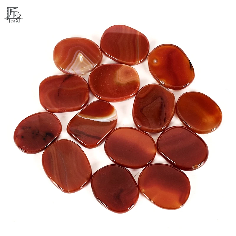 S Size 7 piece red agate Chakra palm stone Natural and mineral Energy Massage Reiki Healing Crystals Spirituality | Красота и