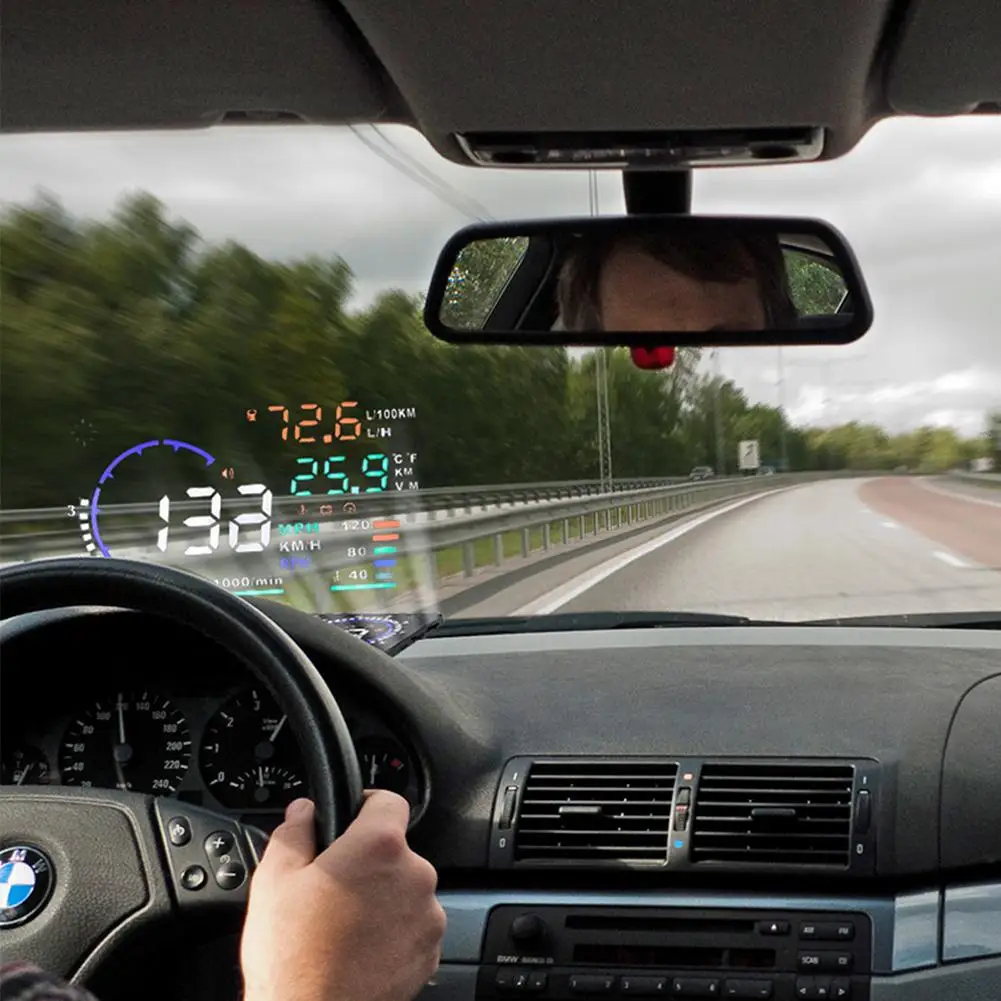 Dragonpad A8 Универсальный 5 дюймов Автомобильный HUD Дисплей с OBDII предупреждение