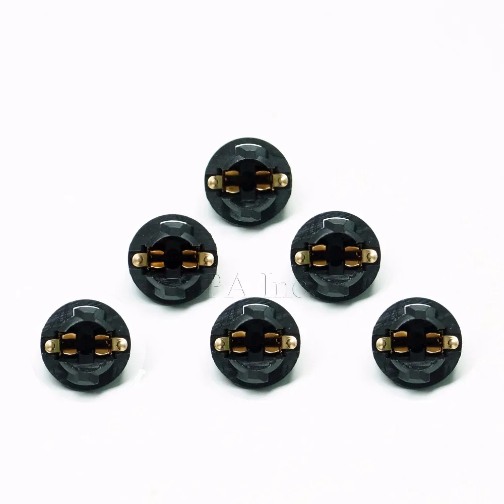PA LED 50 шт. x пинбол машина лампочка гнездо 1/2 отверстие твист в лампе розетка T10 T15 168