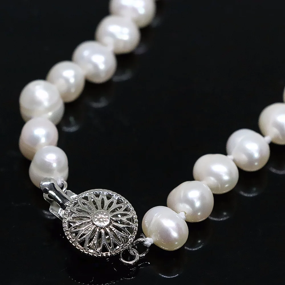 

Natural white pearl 7-8mm 8-9mm round beads original diy necklace for women long chain wedding gift elegant jewelry 80inch B1480