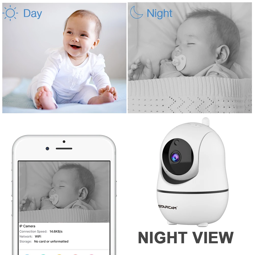 Vstarcam G45 720 P/1080 P видеоняня wifi 2-сторонняя аудио умная камера с детектором движения